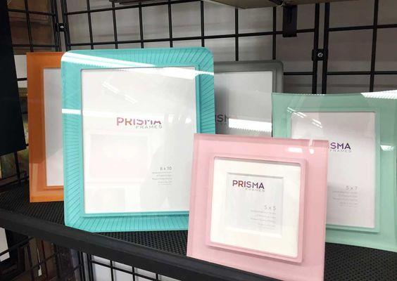 Sleek, modern, all acrylic Prisma frames are available.