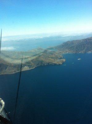 Flight to Catalina Island