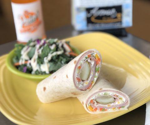 Pickles, smoked ham, and cream cheese? Yeah, you know it!  We're bringing the pickle wrap this week at Aroma Cafe!