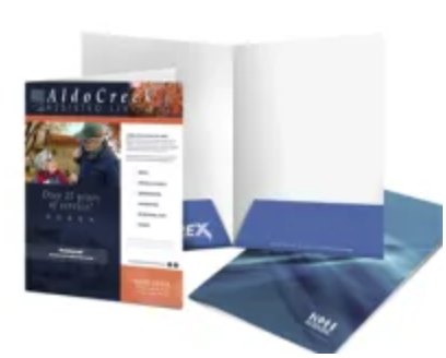 With expertly printed presentation folders, you'll have the professional advantage you need to make your next big sale.