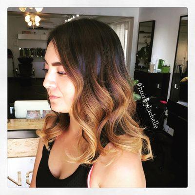 Copper blonde balayage