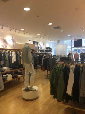 Men's department.