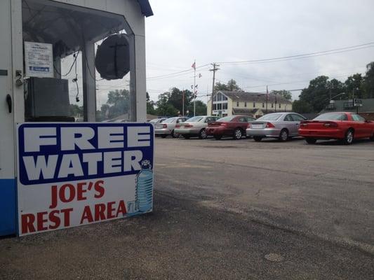 Stay hydrated while on the bike trail by stopping in for some free water!