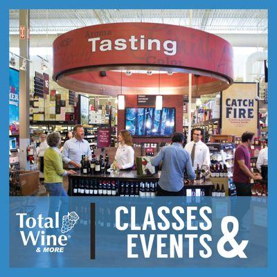 Yes, we hold wine classes! Visit www.totalwine.com/events to see all the upcoming classes at our store.