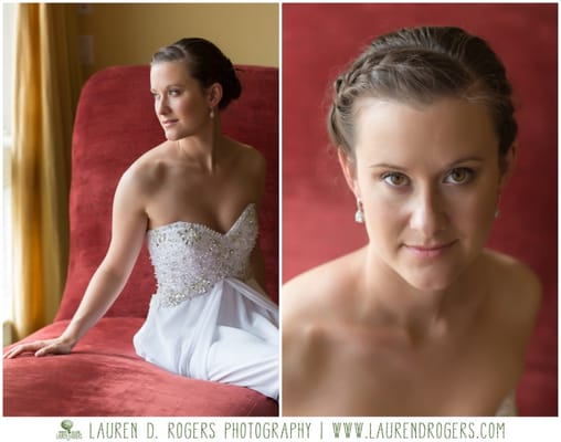 My wedding day makeup, courtesy of Eden Day Spa and Salon