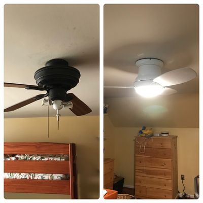 Install ceiling fans