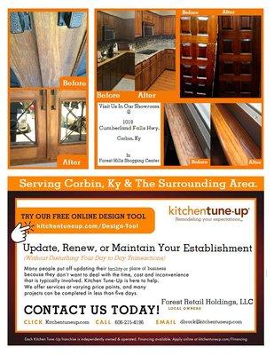 Attn. business owners. We do commercial work to protect & maintain your businesses wood work from wear and tear!