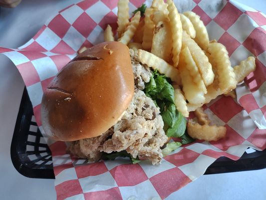 Vegan Oyster Mushroom Sandwich