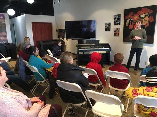 Special in-studio visit by pianist Reed Tetzloff.