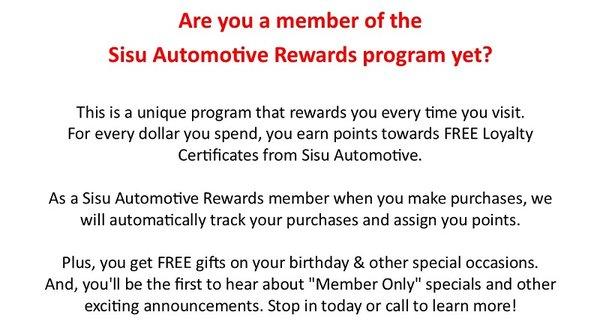 Rewards Program Info!