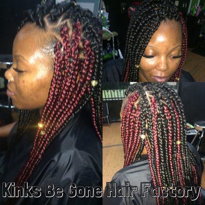 Box braids @ KBG Hair factory