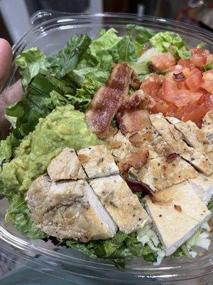 Southwest avocado salad.. the chicken is supposed to be grilled but it was soggy and spoiled ! It even had spots with what looks like mold !