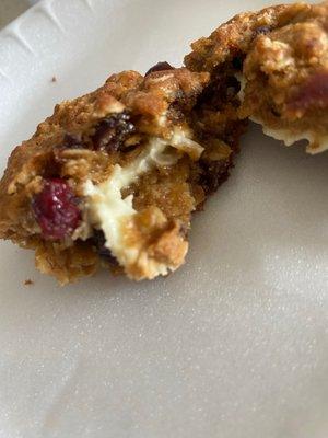 Oatmeal Cranberry Cookies, inside