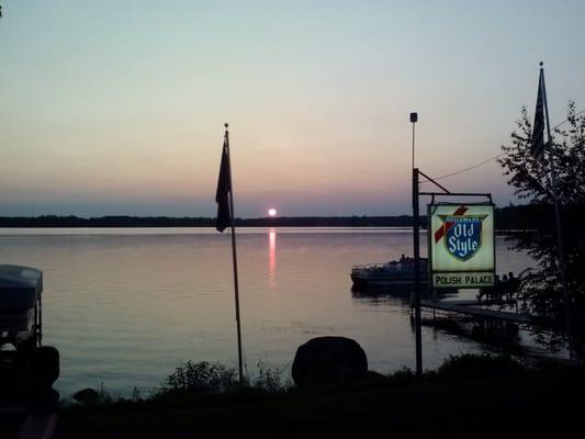 Sunset from the bar deck.