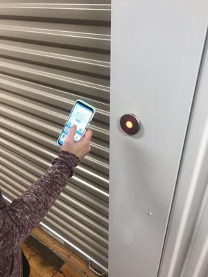 Smart unit with app-controlled lock.