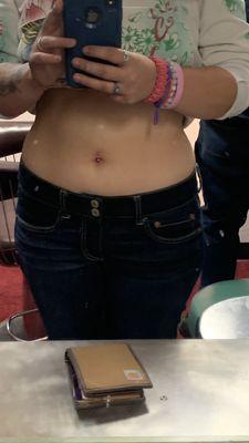 My bellybutton piercing