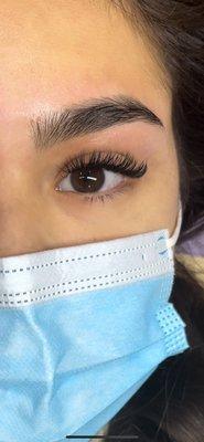 Wet Lash Look and Brow wax