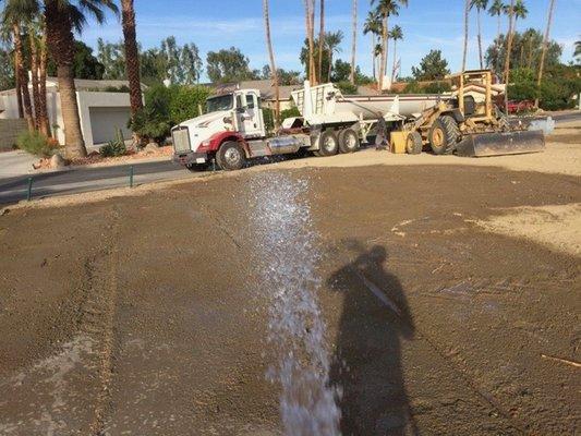 Grading out a house pad