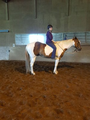 Learning to ride bareback!