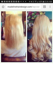 Before & After Hair Extensions