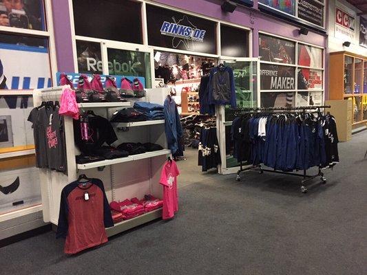 October display to showcase the new Tampa Bay Lightning gear and pink apparel to support Breast Cancer Awareness Month