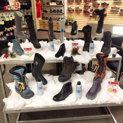 Mens and Womens snowboots. This is just a sample of our Kamiks and Bogs!