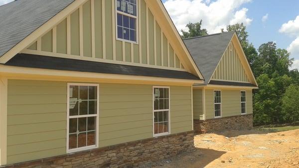 Hardi siding and board & batten