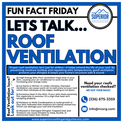 Ever wonder why roofs have vents? Proper roof ventilation isn't just for airflow--it helps extend the life of your roof.