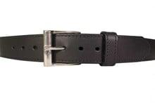 Black Leather Casual Belt