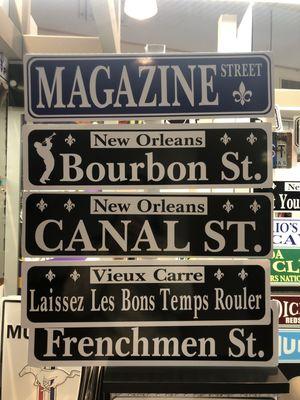 French quarter bourbon street signs!