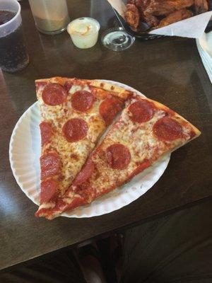 Tasty thin crust pizza