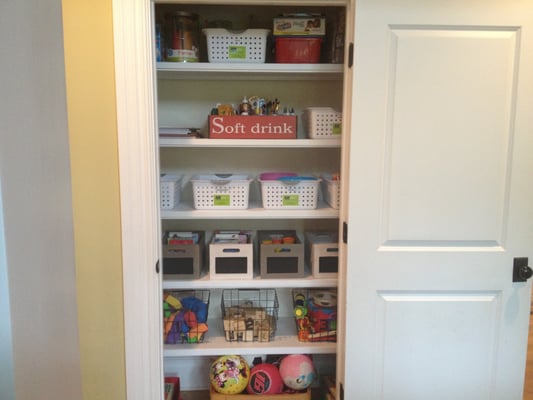 Storage closet organization by simply B organized