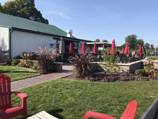 Bar and outdoor patio