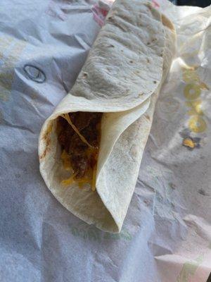 Steak and egg burrito