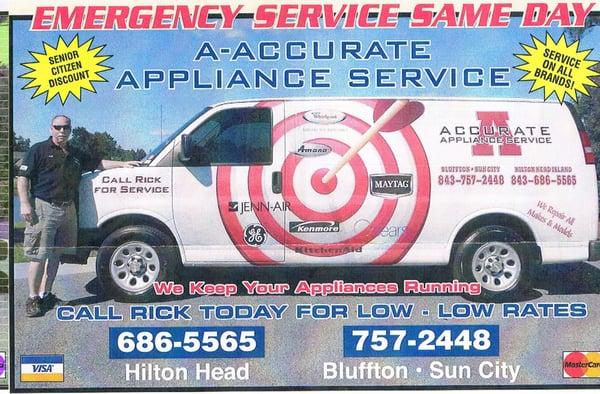 Call Rick today for fast service