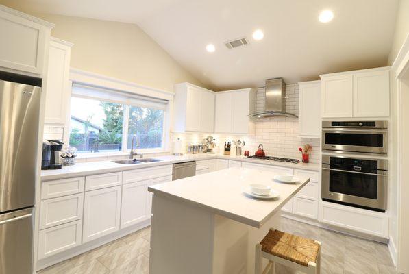 Newly remodeled kitchen at 1136 E. Mountain View, Glendora