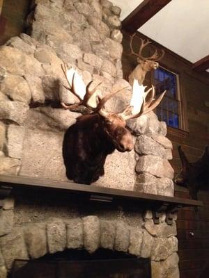 Main lodge house fireplace