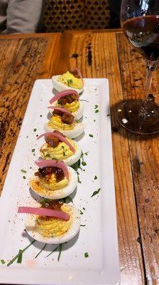 BBQ Deviled Eggs