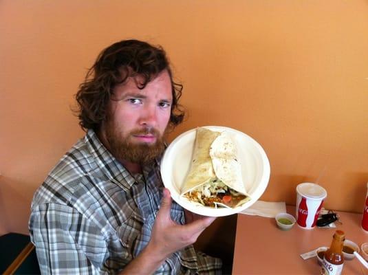 Big burrito OR huge taco.  However you like