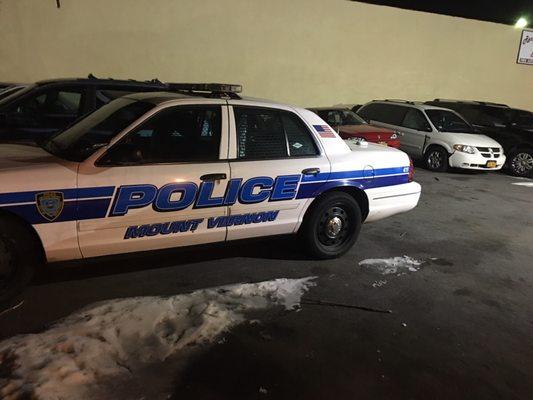 Another Mount Vernon Police car in for service.