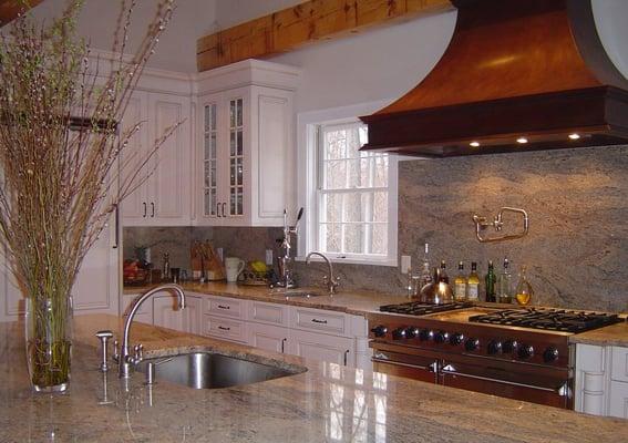 Countertops by Bridgewater Marble & Granite.  Design by homeowner.