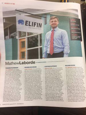 Thank you to the Greater Baton Rouge Business Report for the recent feature on the founding of Elifin Realty.