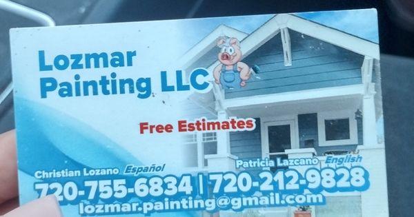 lozmar.painting@gmail.com

Español 720-755-6834

English 720-212-9828