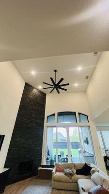 Recessed Lights and ceiling fan Installation.