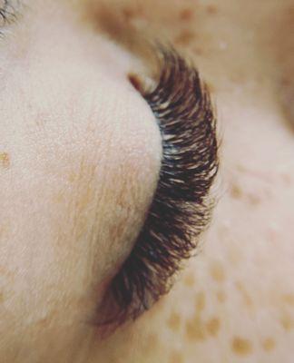 Top view of lashes