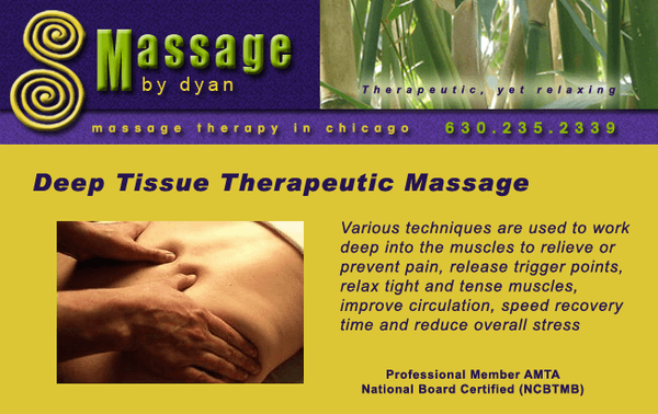 Deep Tissue Therapeutic Massage - Massage Therapy in Chicago