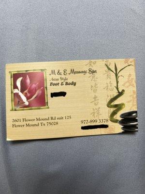 M & E Massage Spa