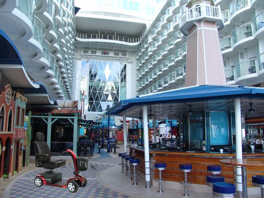 Scooter Rental Orlando - Pride Victory 10 4 Wheel Scooter Rental - Aboard Royal Caribbean - Allure of the Sea's Cruise Ship M...