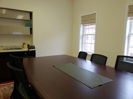 Our main conference room where we discuss traffic, immigration, criminal, and business law cases with our clients.