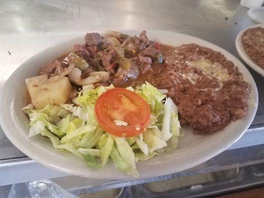 Chile verde plate